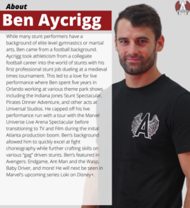 Adrenaline Action Martial Arts Pro performer Ben Aycrigg