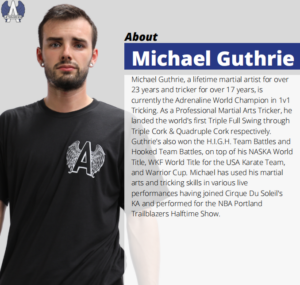 Adrenaline Action Martial Arts Pro performer Michael Guthrie